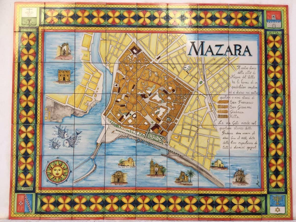 Case Vazzana - Cortile Sant'Agostino Mazara del Vallo Εξωτερικό φωτογραφία